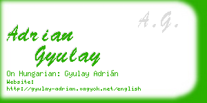 adrian gyulay business card